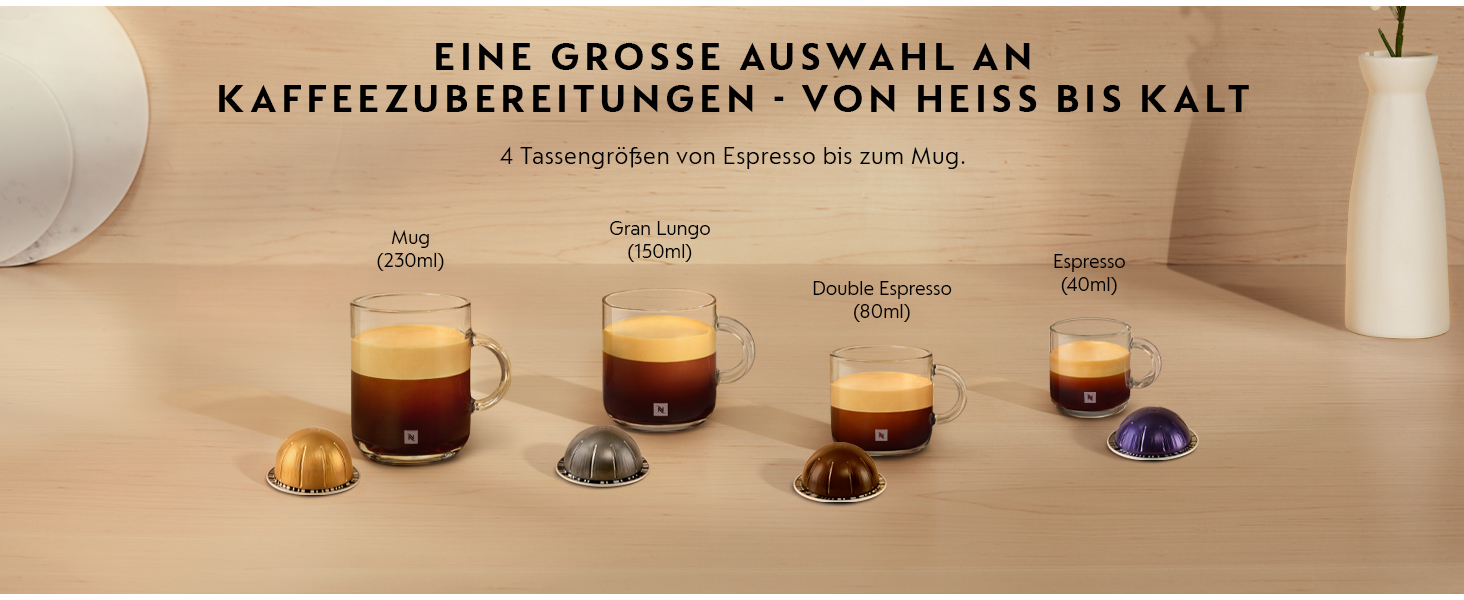 Кавомашина Nespresso Vertuo Plus Krups, автоматичне розпізнавання капсул, білий колір, XN9031