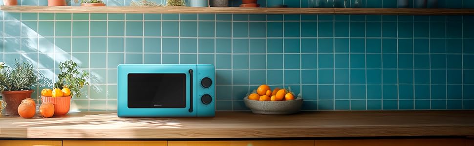 Мікрохвильова піч Cecotec Proclean 3010 Green 20L, 700W, 6 режимів, з таймером та внутрішньою підсвіткою