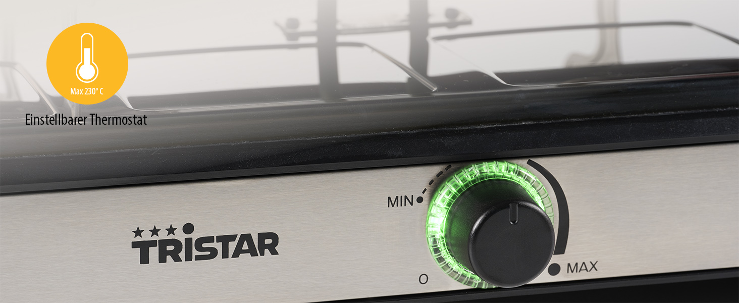 Ракле-набір Tristar RA-2748 – 3-в-1: ракле, гриль, сковорода, тепаньякі для 8 осіб, 1400 Вт, чорний