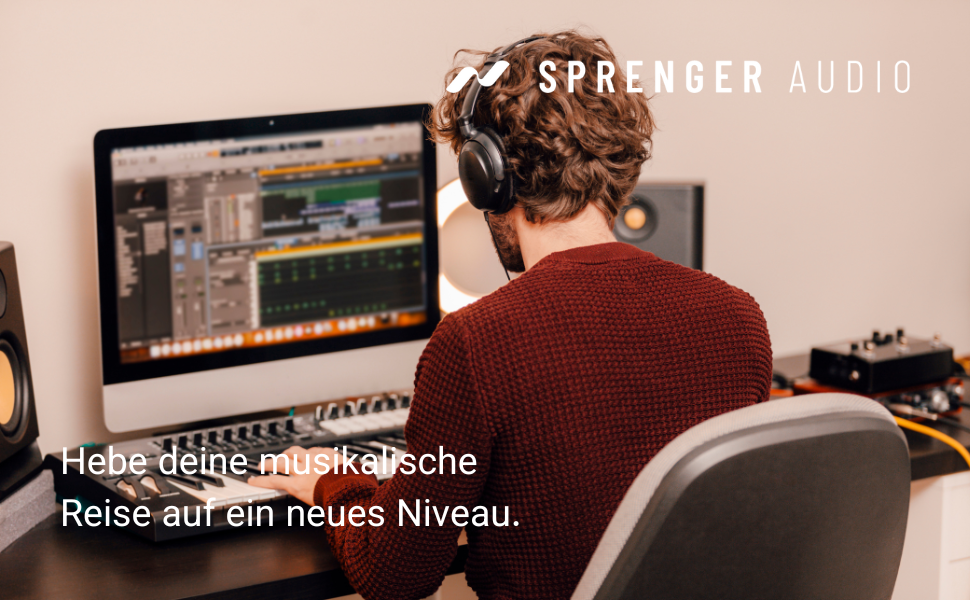 Стійкий підлоговий стенд Sprenger Audio для динаміків + звукопоглиначі, нахил ±20°, вантажопідйомність до 28 кг, для столу, студії, DJ-стілу