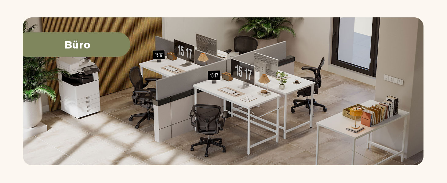 Комп'ютерний стіл Mericonia 120 см, ігровий стіл для невеликих приміщень, білий стіл для дому та офісу, стіл для студентів