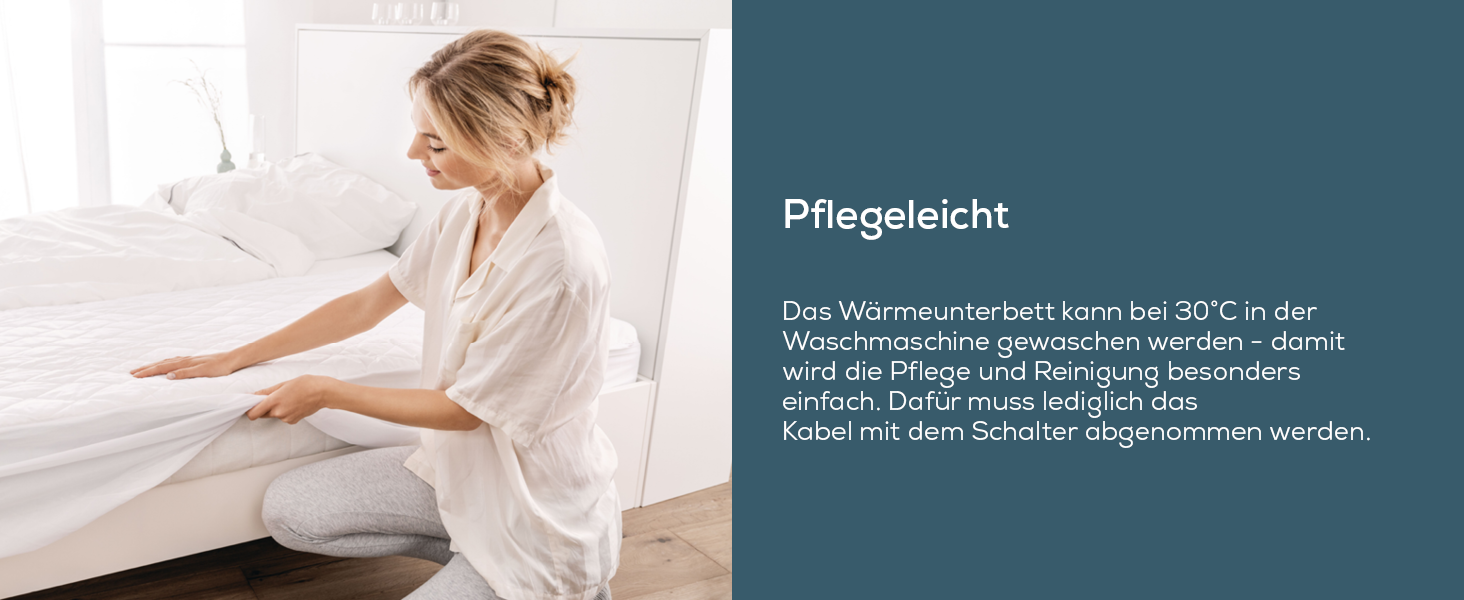 Електрична ковдра Beurer UB 74 з автовимкненням та захистом від перегріву, 200x100 см, 3 температурні режими, пральна, у вигляді натягнутого простирадла