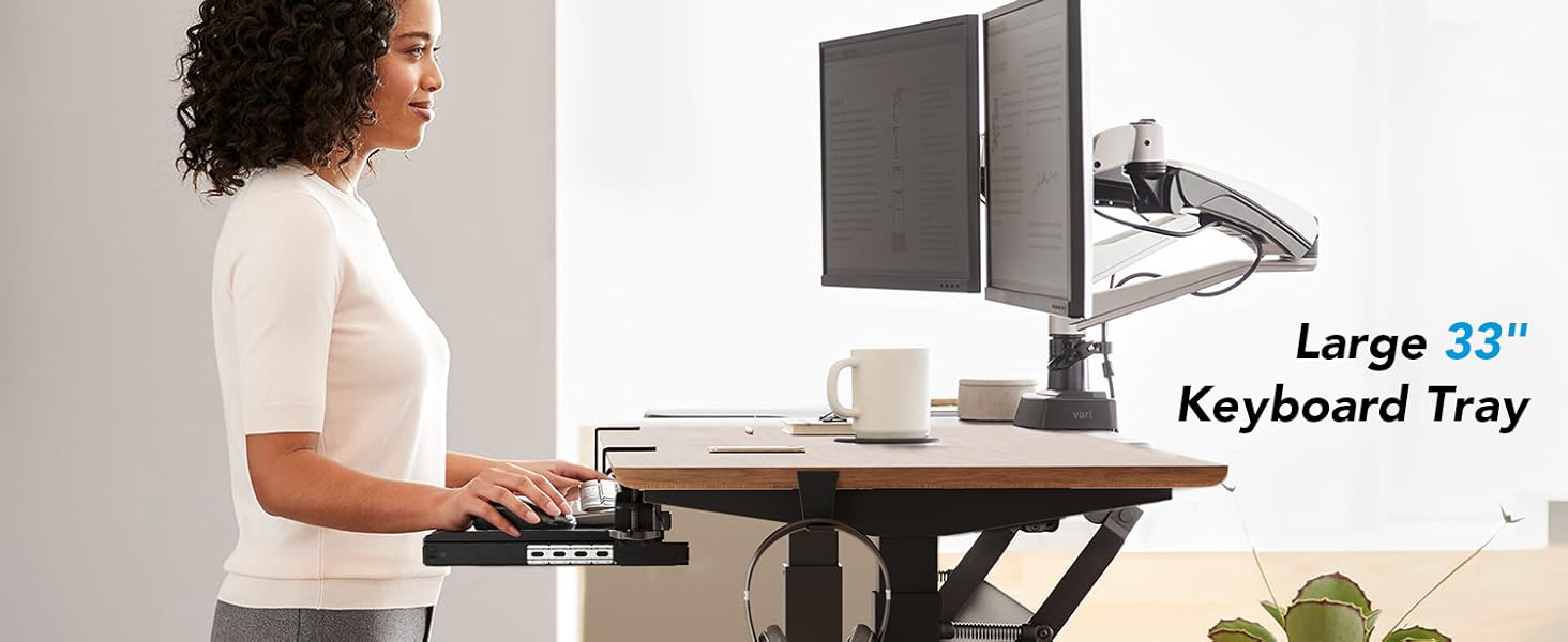 Висувна підставка для клавіатури під стіл з К-кріпленням, великого формату, стійка, ковзна платформа 838 мм x 280 мм, висувна платформа для комп'ютера (Чорний)