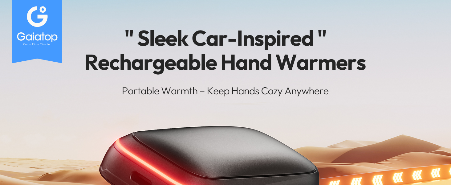 Електричні грілки для рук Gaiatop 2 шт. з магнітом, 4000mAh, USB, багаторазові, швидкий нагрів за 3 секунди, 3 режими, компактні, ідеальні для подарунків чоловікам та жінкам, чорні