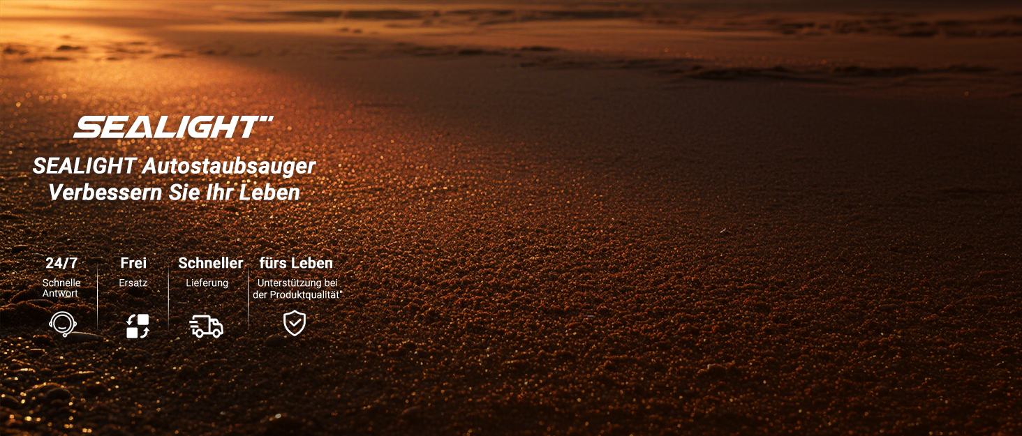 Акумуляторний ручний пилосмик SEALIGHT 32000Па, бездротовий автомобільний міні-пилосос 4-в-1 з безщітковим двигуном для шерсті тварин, авто та дому, темно-сірий матовий чорний