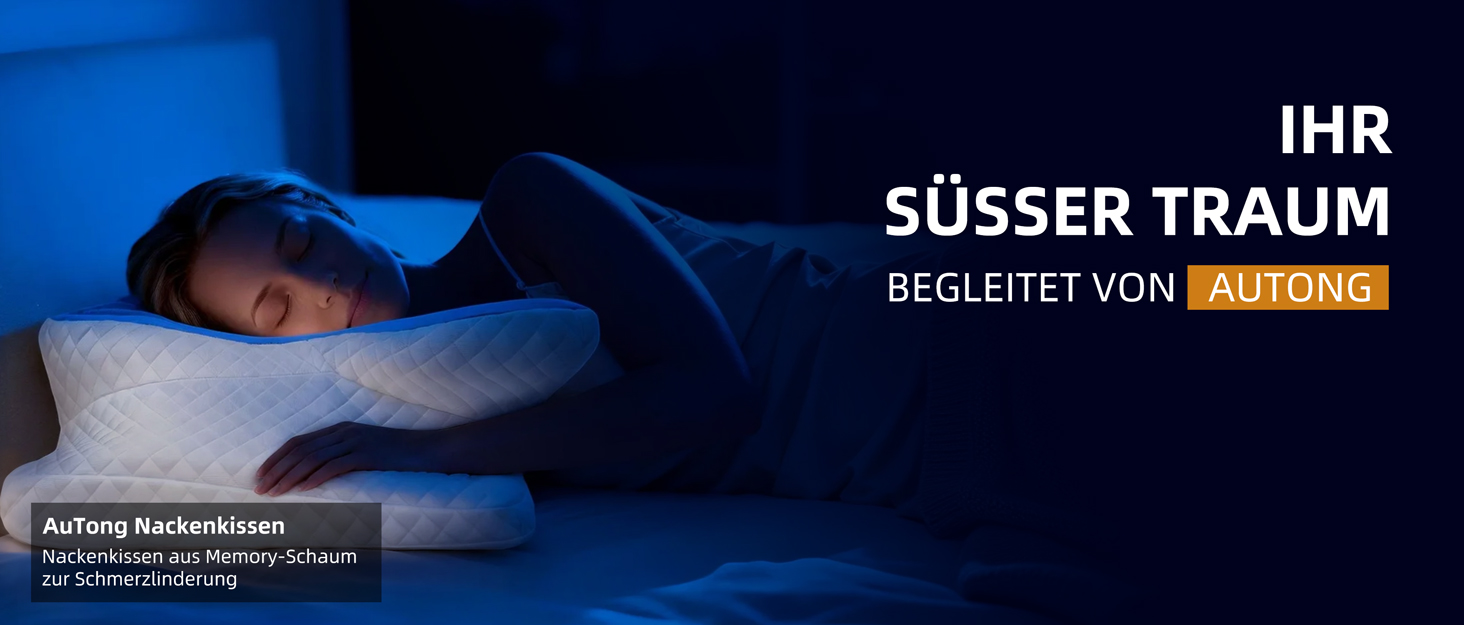 Ортопедична подушка для шиї з memory foam - для тих, хто спить на боці, знімний чохол, що охолоджує, для дорослих