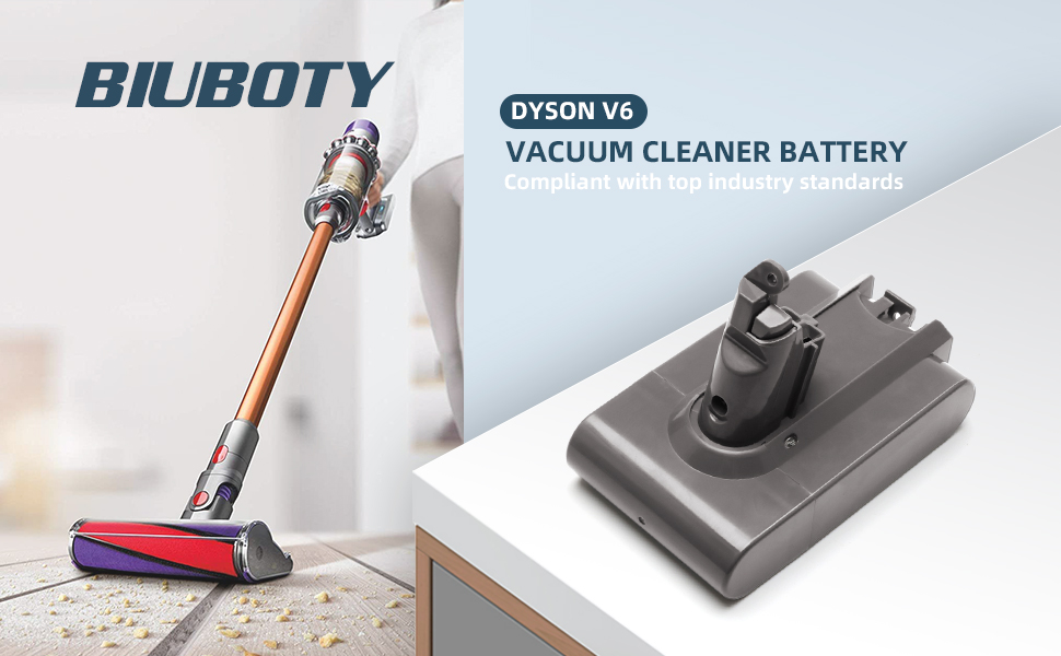 Змінна батарея BIUBOTY V6 21,6 В для Dyson V6/DC62/DC58/DC61/DC59/DC72/DC74/SV03-SV09/595/650/770/880