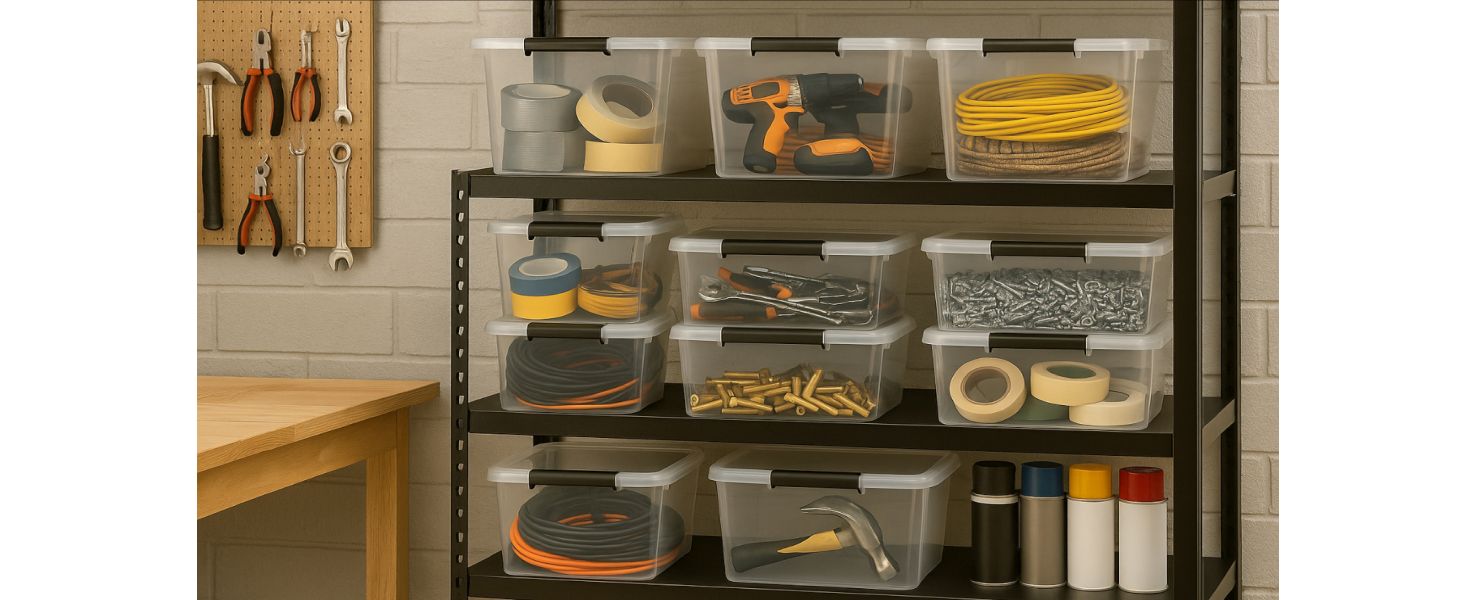 4 набори Astor24 ящики для зберігання прикрас 40 л (60 кульок) - для різдвяних прикрас, їстівний пластик, стекові