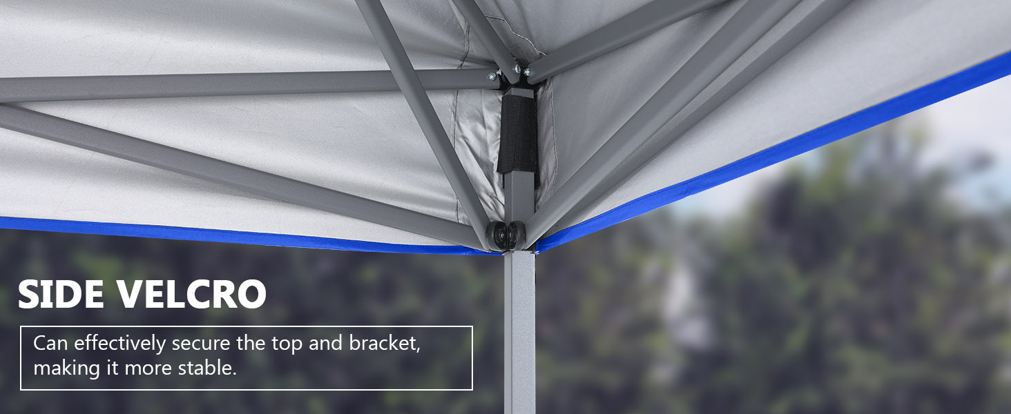 Павільйон садовий ABCCANOPY 3x3м водонепроникний розкладний чорний для пікніка та фестивалів