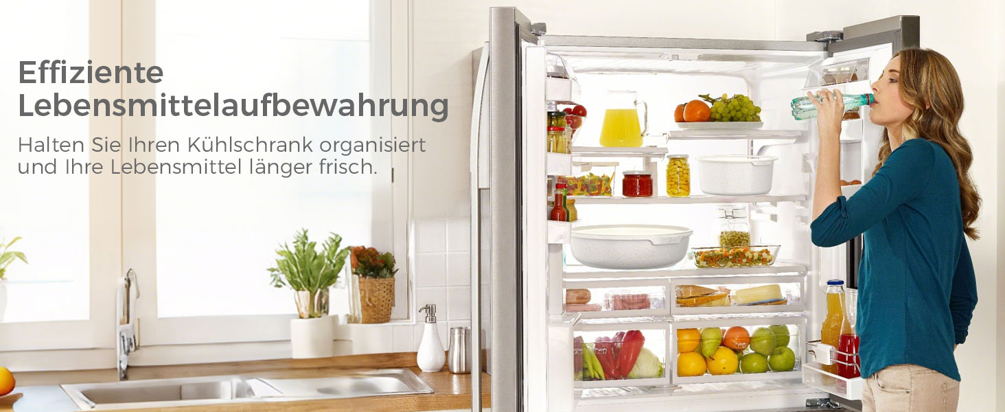 Набір посуду YASHE 9 предметів: каструлі та сковорідки з антипригарним покриттям, білий, для всіх плит, знімний ручка, сумісний з духовкою, компактний, сталевий