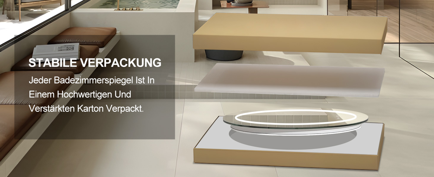 LED дзеркало для ванної кімнати 60x80 см, овальне з підсвічуванням, 3 кольори, регулювання яскравості, антизапарник