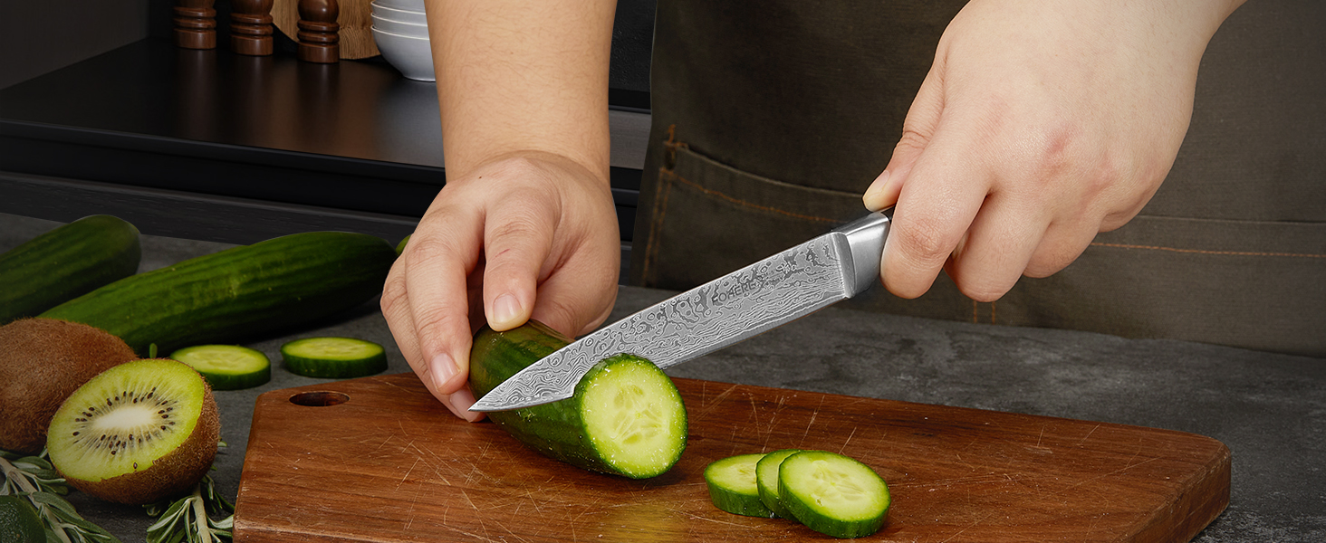 Набір ножів FOHERE 14 предметів з автозаточкою, кухонний набір з нержавіючої сталі, професійний, з ергономічними ручками