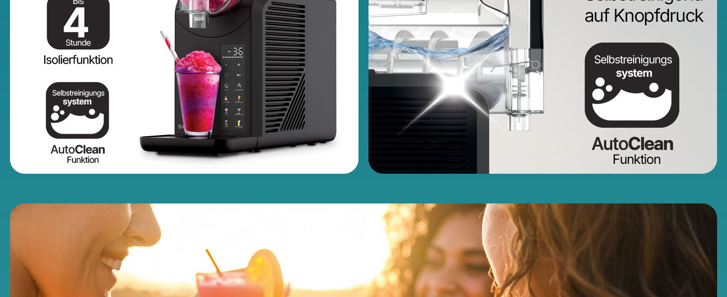 Машина для приготування сляшів, коктейлів та молочних коктейлів Seeger SuperSlush 2L 7-в-1