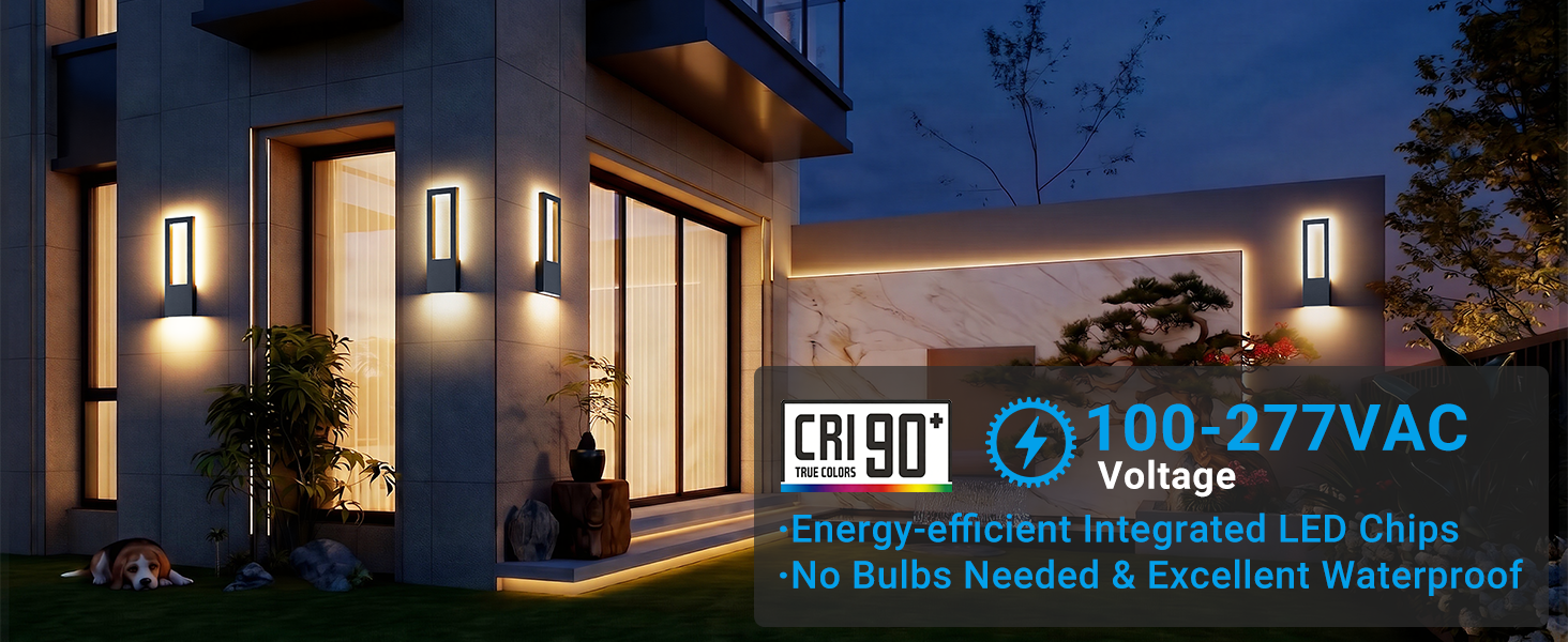 Стіна LED-світильник Aipsun 30W зовнішній, тепле біле світло 3000K, водонепроникний IP65, прямокутний настінний світильник з алюмінію для гаража та коридору, антрацит