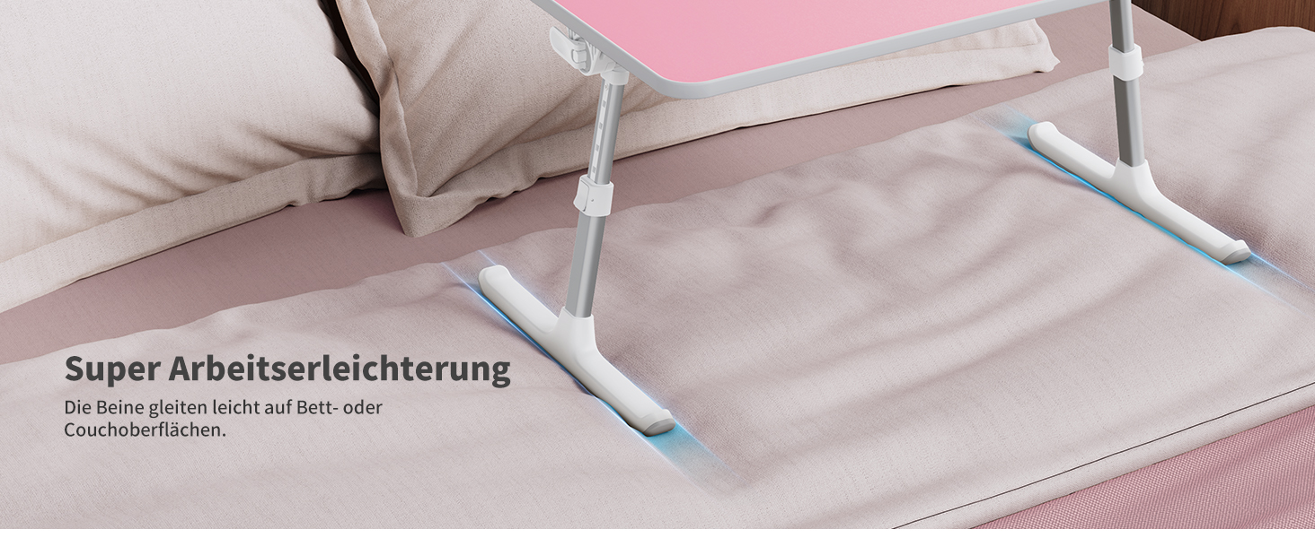 Підставка для ноутбука SAIJI, стіл для ліжка/дивану, регулювання висоти та кута нахилу, до 17