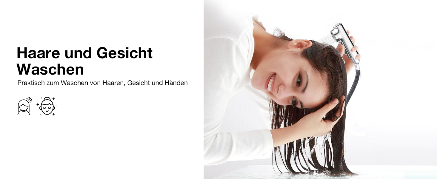 Сучасний змішувач для ванної кімнати CREA з висувною лійкою, 2 режими струменя, з міді, хром, для умивальника