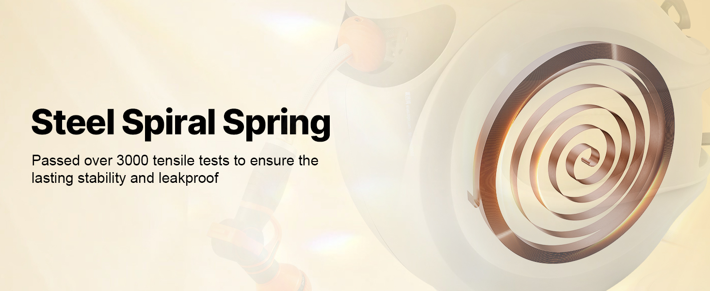 Збірний барабан для шланга VEVOR 12 мм x 40 м з кріпленням на стіну, автоматичний зворотний відбій, поворотна кріплення 180° та насадка з 9 шаблонами