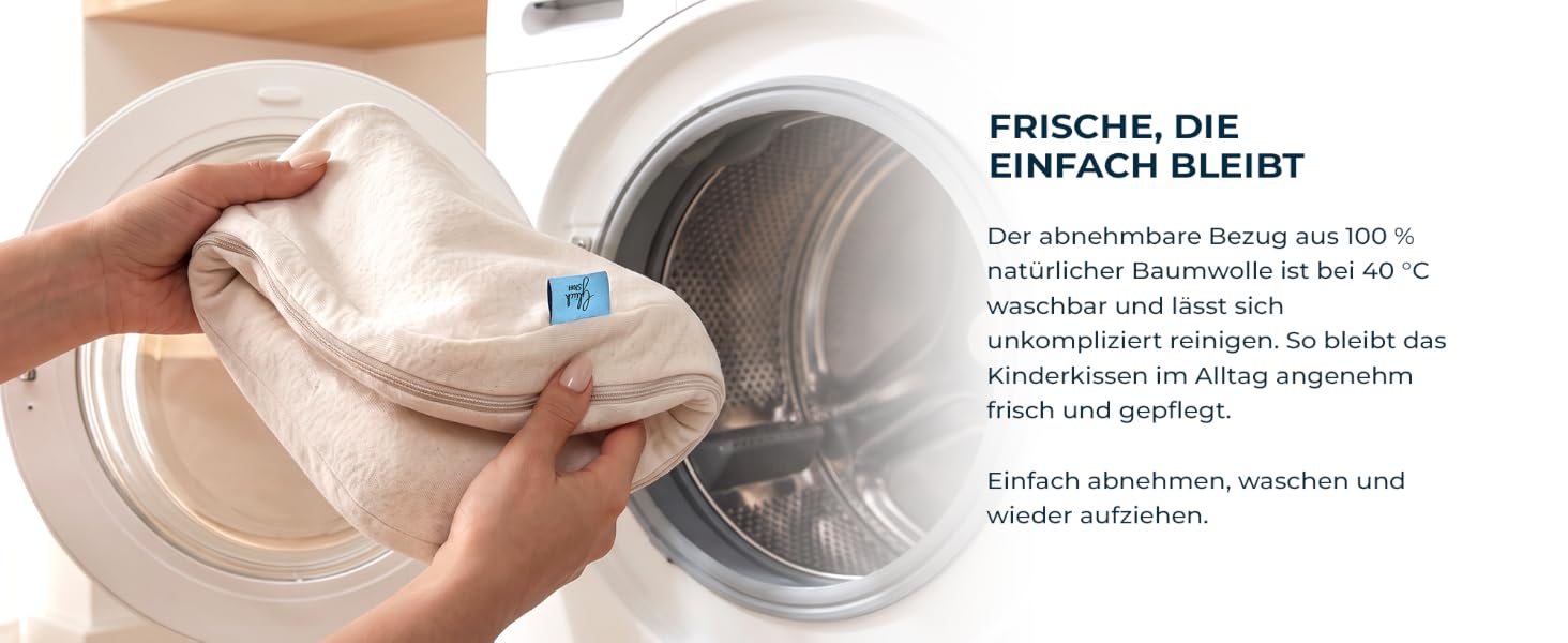 Ергономічна дитяча подушка Glückstoff з ефектом пам'яті (Memory Foam) для дітей від 2 до 12 років