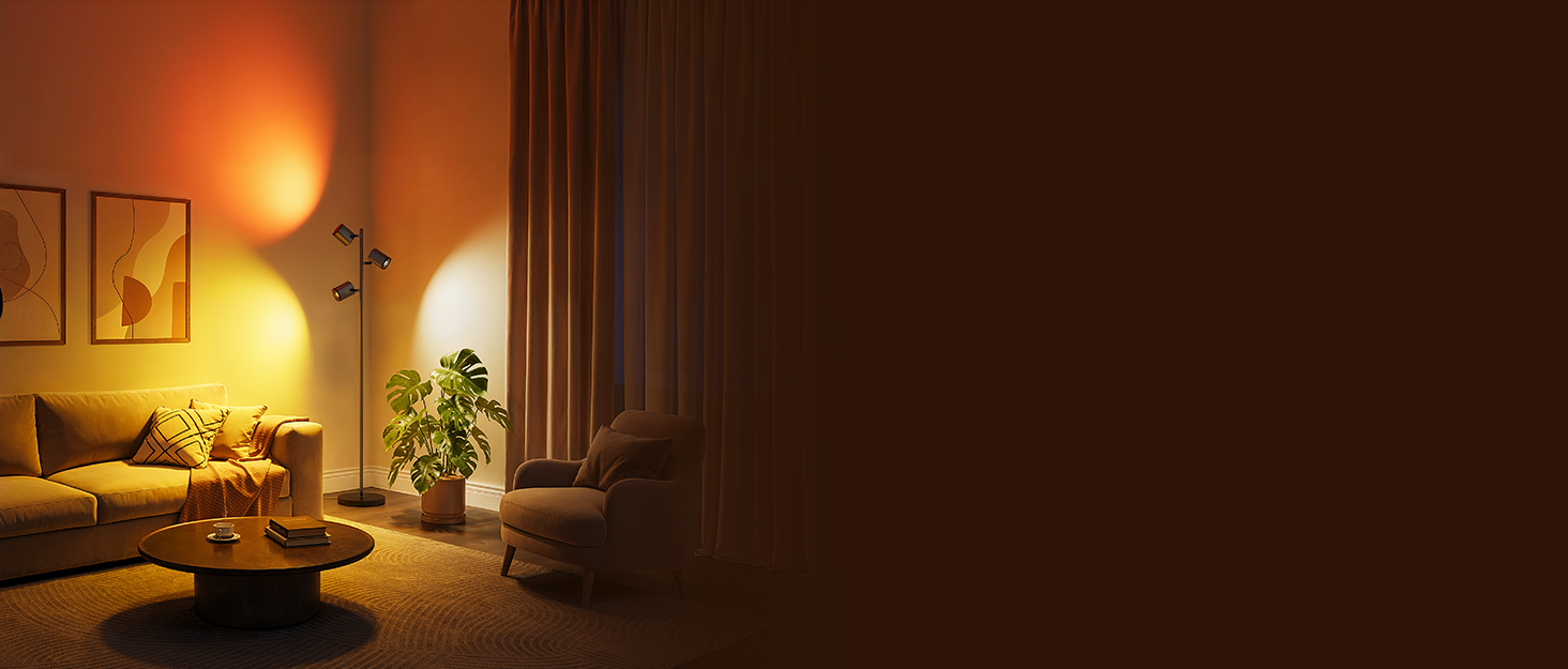 Світлодіодна підлогова лампа Govee 3-Flammen RGBWW, Matter, 1500lm, сумісна з Alexa, 64+ сцени, синхронізація з музикою, 157см, чорна для вітальні, спальні, кабінету