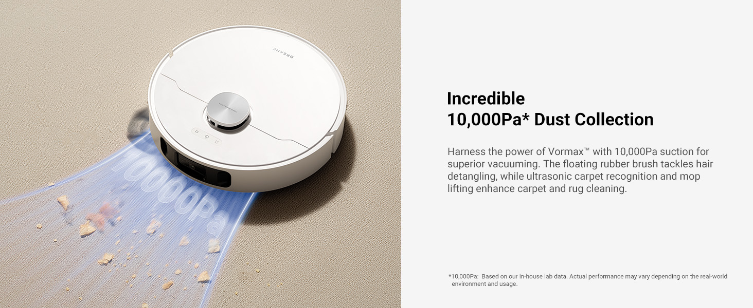 Робот-пилосос Dreame L10s Ultra Gen 2 з миючим модулем, 10000Pa, LiDAR, MopExtend, автомийка та сушка, самостійне очищення та поповнення, підйом мопа 10,5 мм