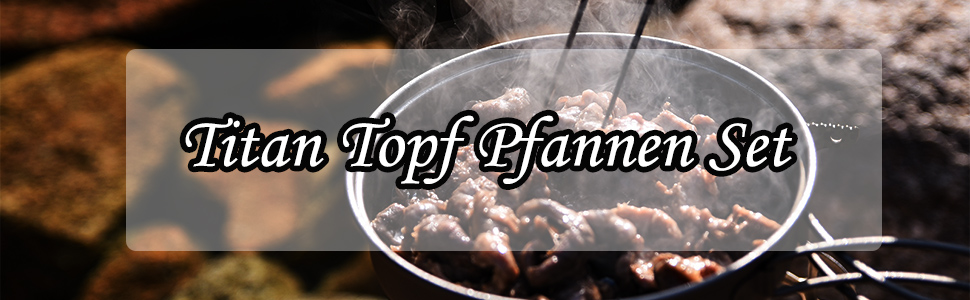 Набір посуду iBasingo Titan для кемпінгу та подорожей (1000мл казанок + 500мл миска) з розкладним ручками, кухонні аксесуари для піших прогулянок, трекінгу та подорожей Ti2042C