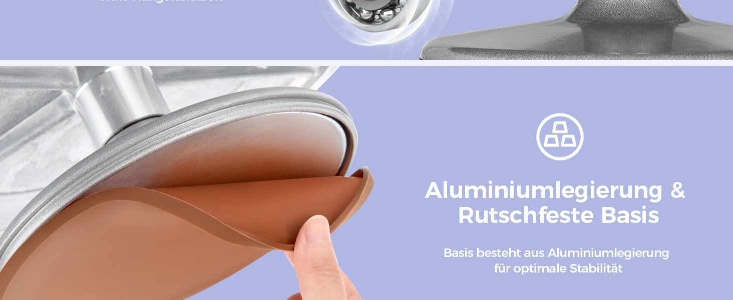 Ohuhu Поворотна підставка для тортів 30 см, алюмінієвий сплав, для декорування тортів (срібна)