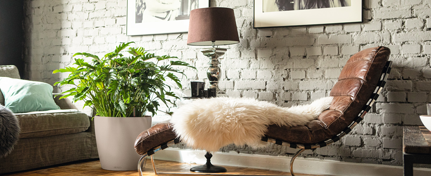 Горщик для квітів LECHUZA CLASSICO Color 28 сірий, 13204, 28.5x28.5x26 см