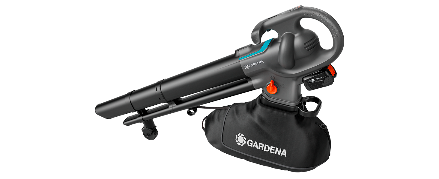 Пилосос-подрібнювач листя Gardena PowerJetCollect з потужним всмоктуванням та металевим ротором