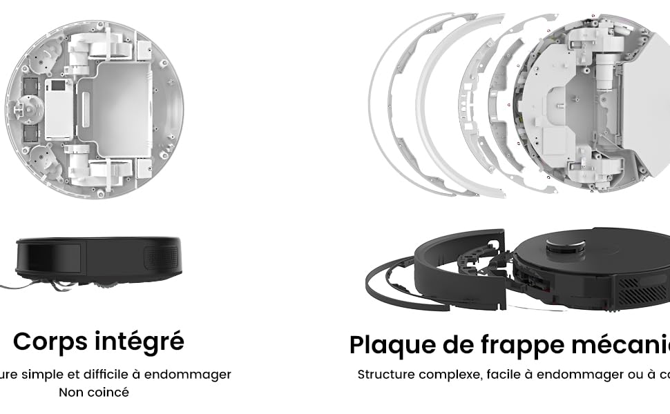 Робот-пилосос LEFANT M2Plus з функцією миття підлоги, 6000Pa, LiDAR-навігація, самоочищення, ідеально для шерсті тварин