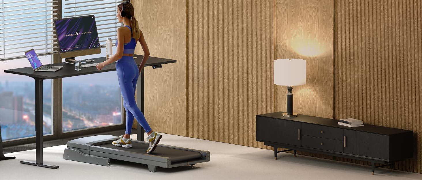 Електричний регульований стіл ONKRON WDF221E-B: чорне металеве підстав'я, для стільниць 120-170 см, до 70 кг