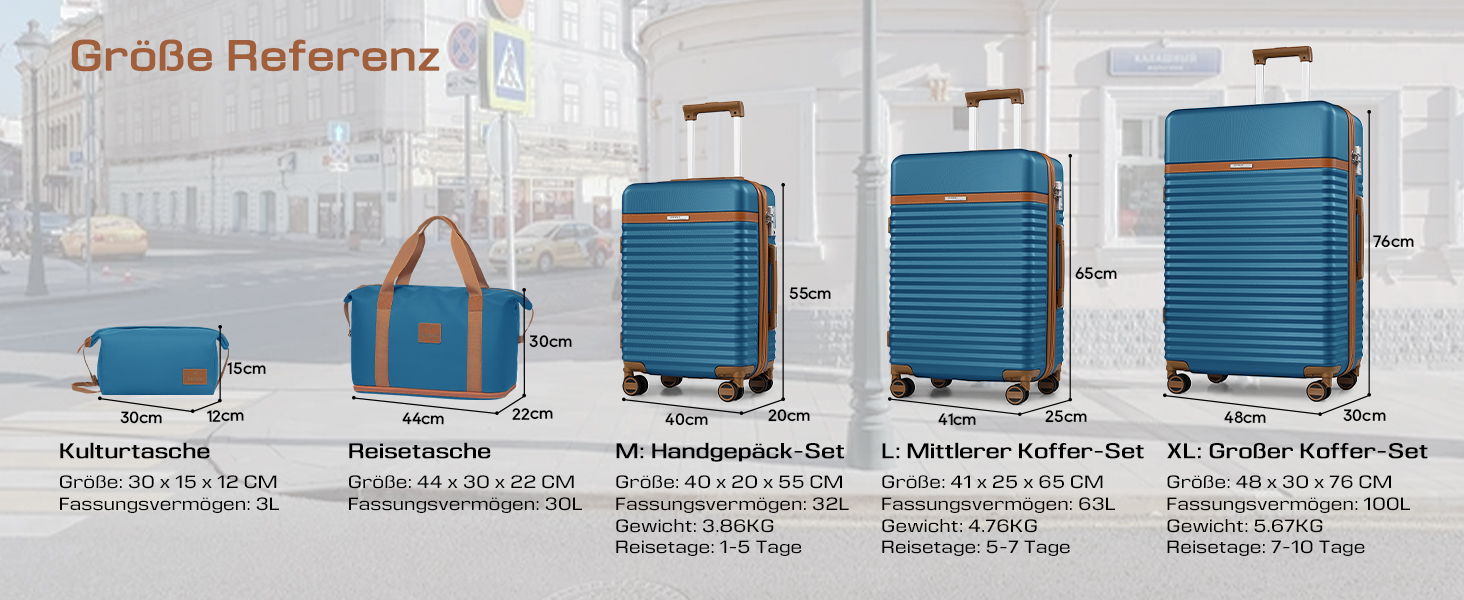 Набір валіз Joyway 5шт з ABS пластику, розширюваний, з TSA замком та 4 колесами (темно-коричневий)