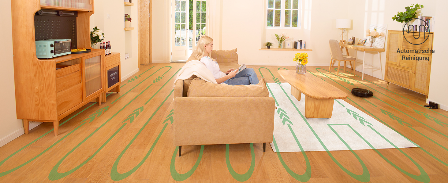 Робот-пилосос Vactidy Nimble T8 2-в-1 з функцією миття, 3000Pa, 120 хвилин роботи, сумісний з Alexa, App, Siri, для видалення шерсті тварин, чорний