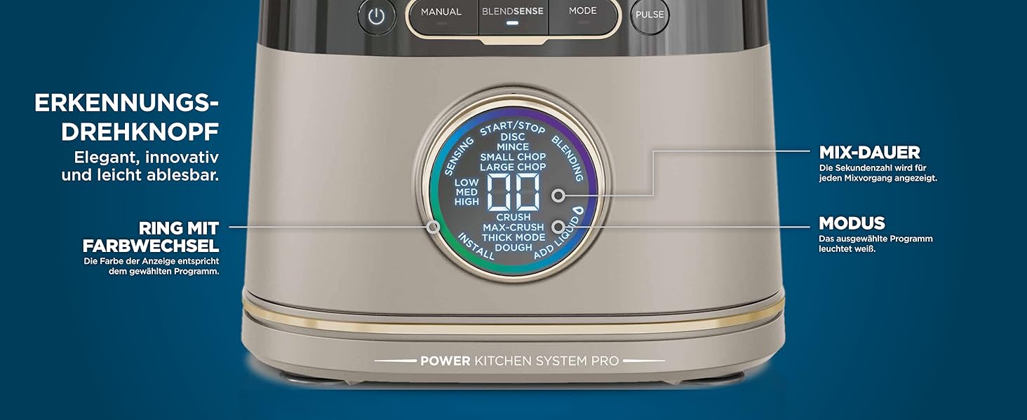 Блендер-чопер Ninja 3-в-1 Detect Power Pro (1200W), чорний, Stone Gold, TB401EUSTGD