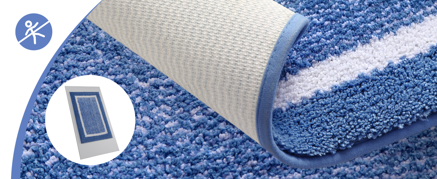 Килимок для ванної кімнати COLOR&GEOMETRY 60x110 см, антиковзаючий, швидковисихаючий