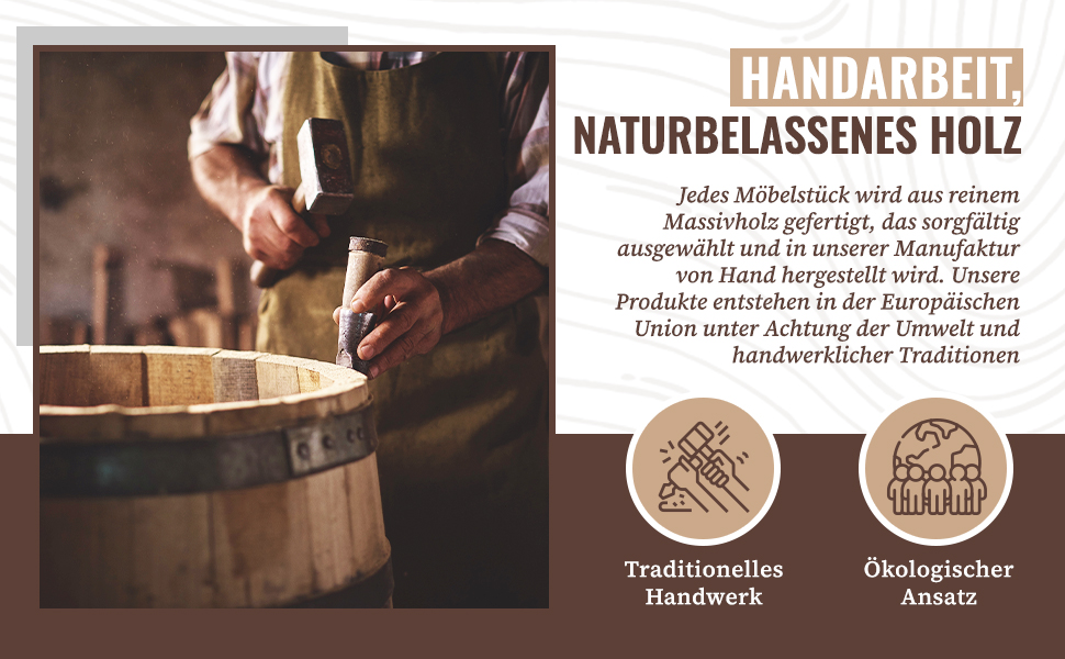 Дерев'яна винна шафа-бар Fass від Creative Cooper з LED підсвічуванням, 80x50 см - Рустичний декор для дому