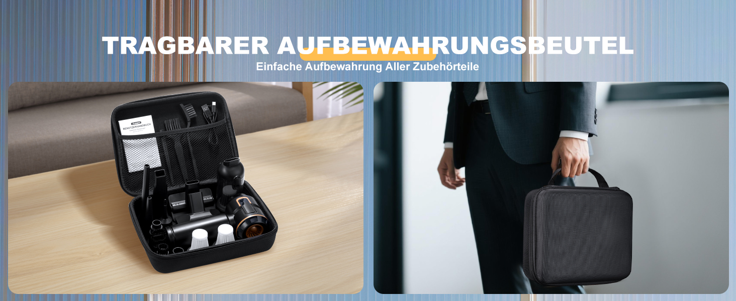 Акумуляторний ручний пилосос 4-в-1 для авто та дому з LCD-дисплеєм, потужність 28000Па, 3 режими роботи, бездротовий міні-пилосос від шерсті та пилу, чорний