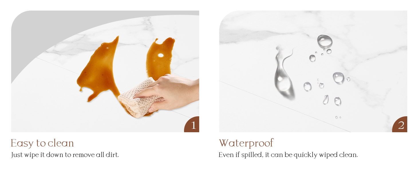 Круглий обідній стіл для кухні, вітальні, балкону. Білий стіл 70x70 см з мармуровою стільницею та прямою ніжкою