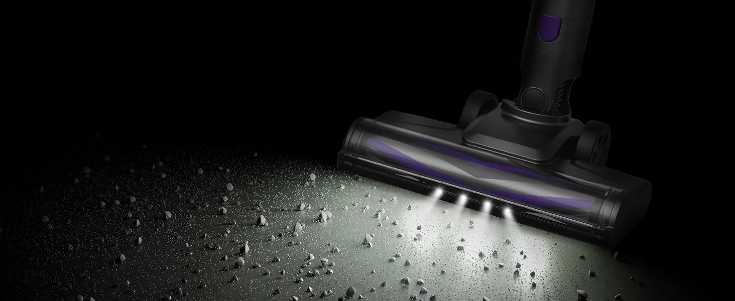 Бездротовий пилосос Vexilar Akku: 60 хв роботи, 45 kPa, 550 Вт, 6-в-1, LED дисплей, для дому та авто, видаляє шерсть тварин