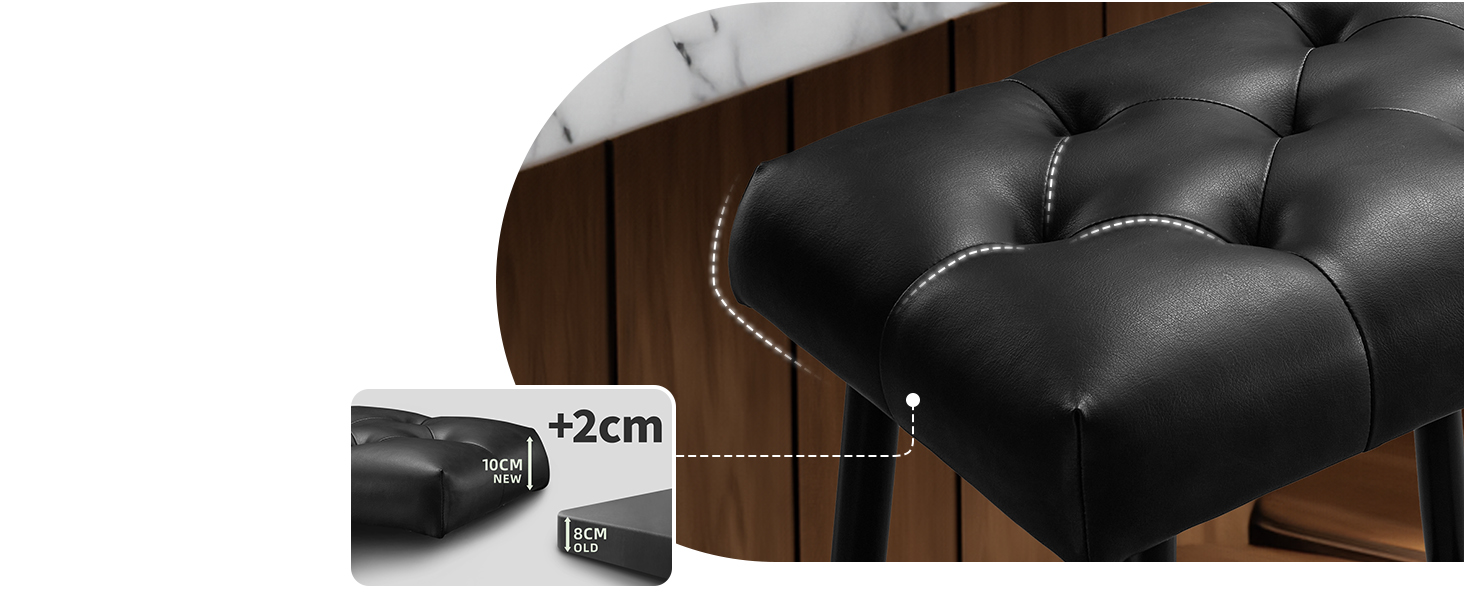 Набір з 2 барних стільців з мікрофібри, ретро дизайн, з підніжкою, висота 62.5 см, без спинки, для кухні, бістро, їдальні (сірий/чорний)