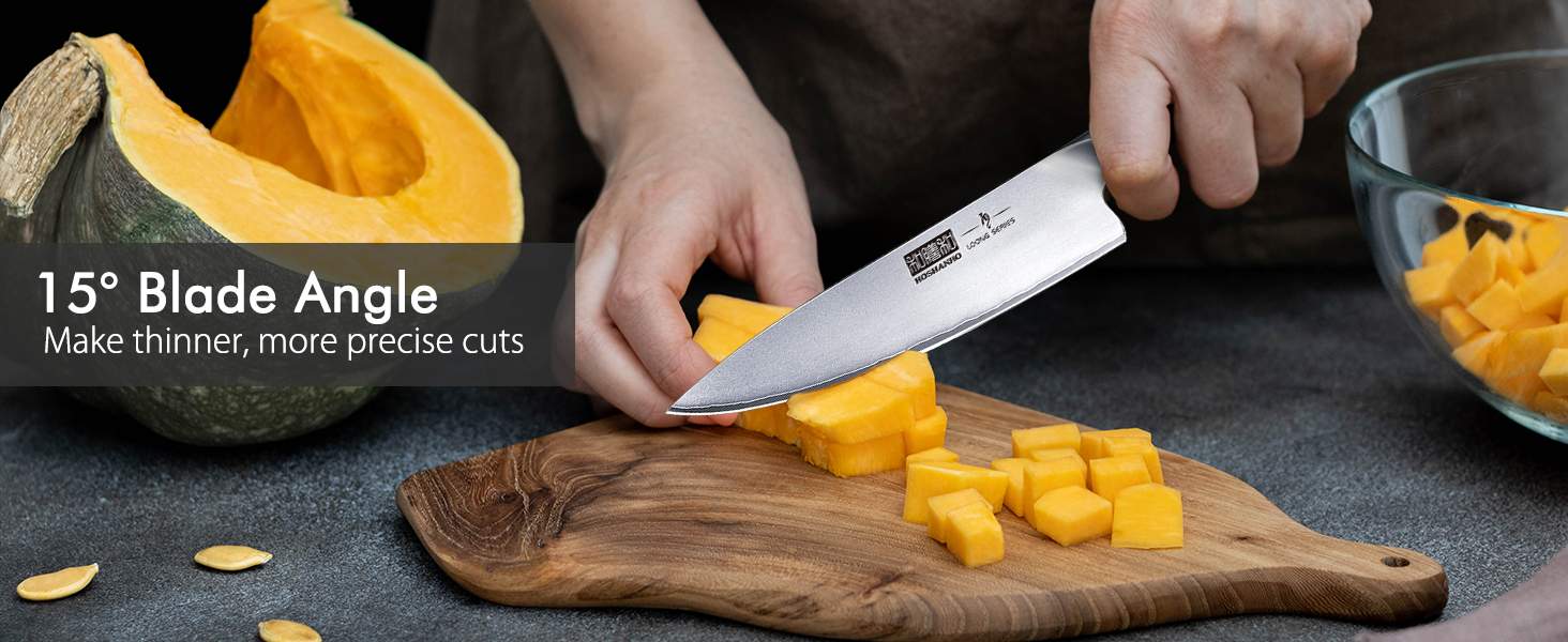 Ніж кухарський HOSHANHO Profi: гострий кухонний ніж шеф-кухаря з високоякісної нержавіючої сталі, універсальний, з ергономічною ручкою, у подарунковій коробці