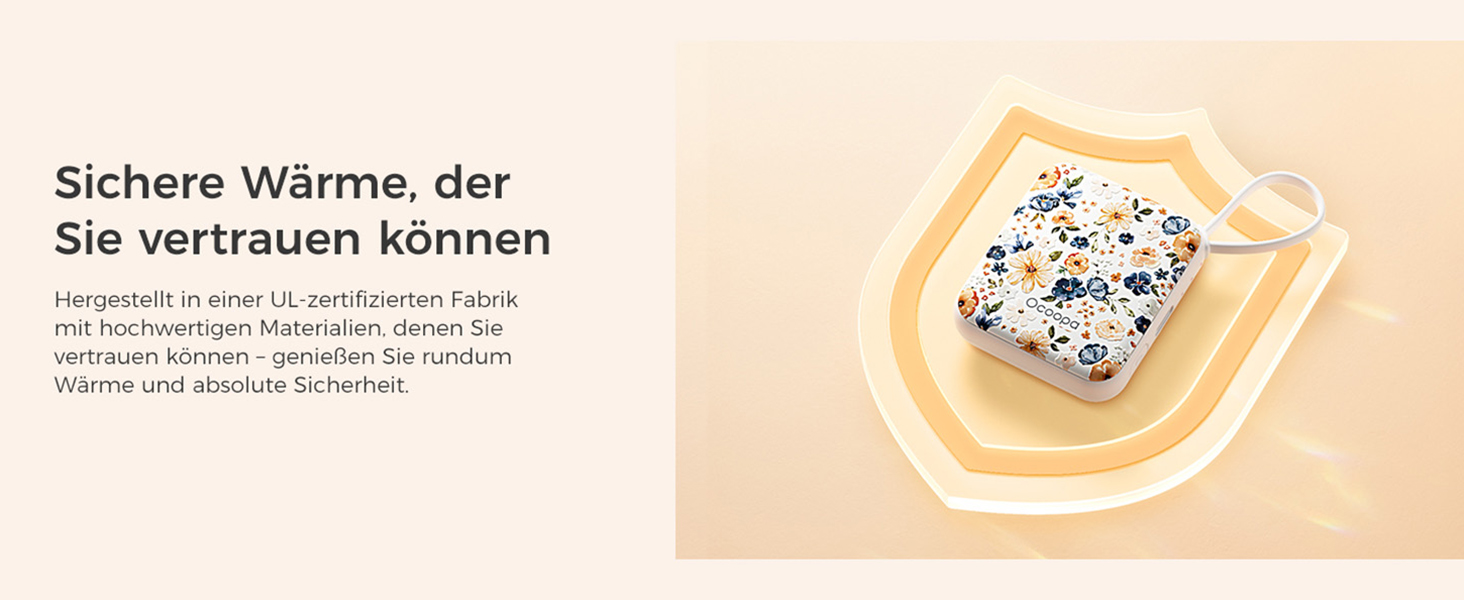 Електричні грілки для рук OCOOPA (2 шт.), 3 режими нагріву, 4000mAh, USB-зарядка, подарунок для жінок, для активного відпочинку