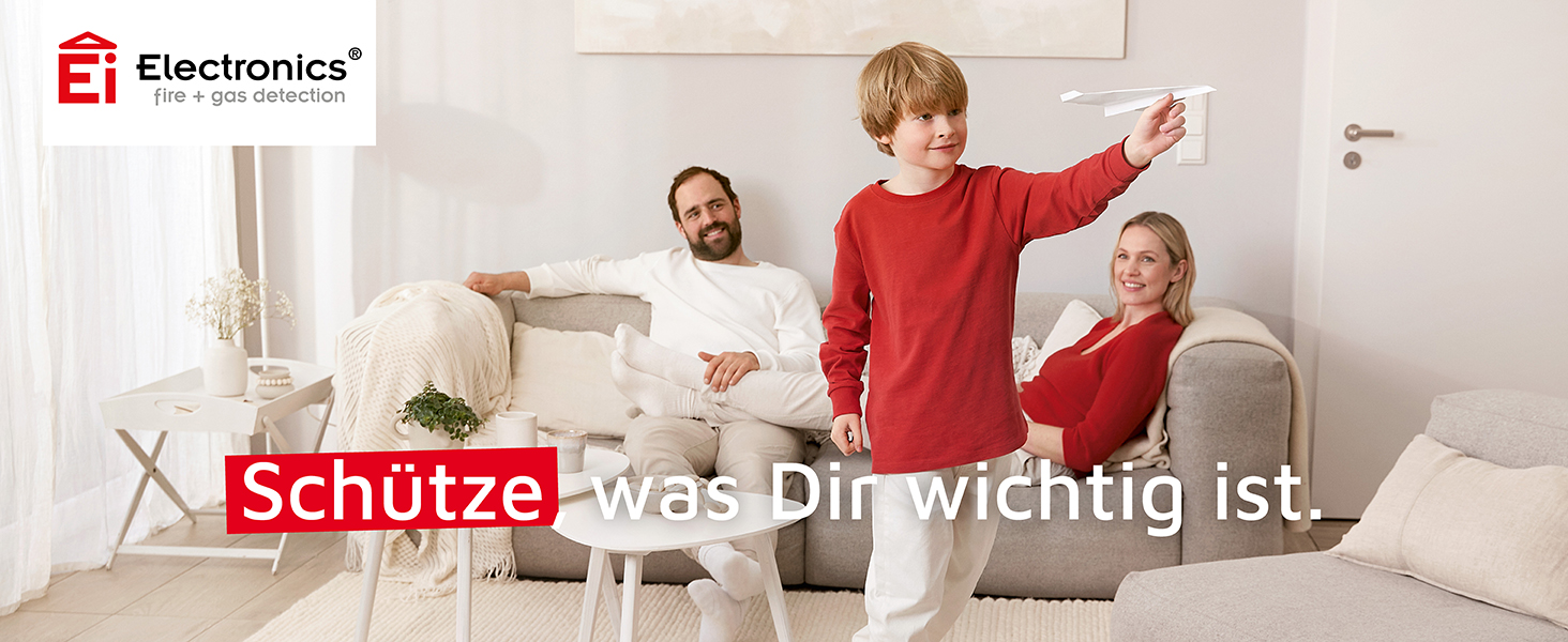 Датчик диму Ei Electronics Ei650, набір 5 шт, автономний, з батареєю на 10 років, білий, тестування Stiftung Warentest