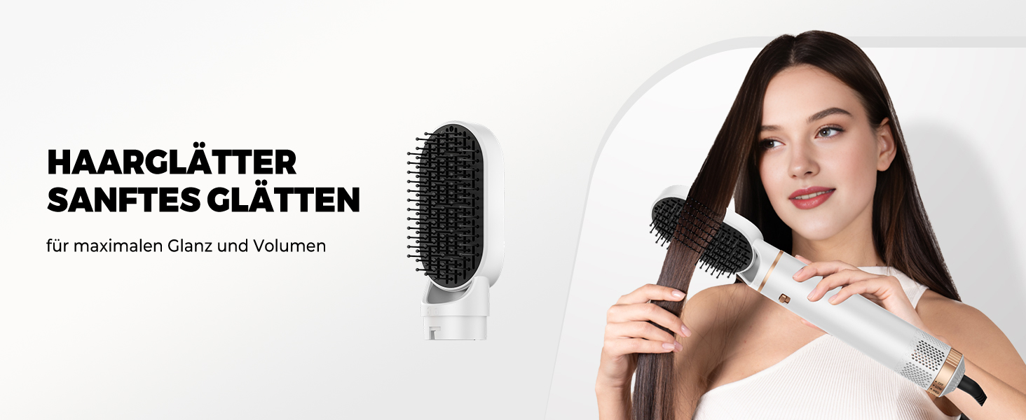 OKWRAP Hairstyler 5-в-1: Фен-щітка, Автоматичний Локон, Випрямляч для Волосся - Мультистайлер для Сушіння, Об'єму, Локонів