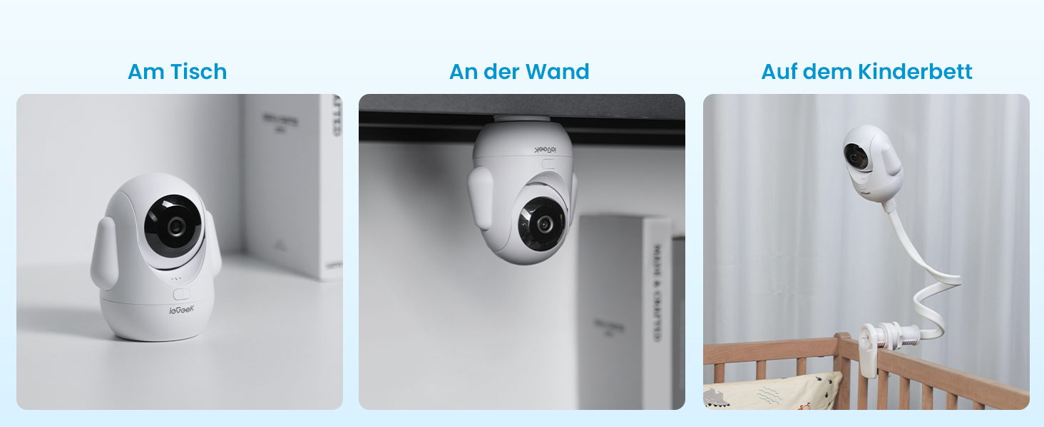 Відеоняня ieGeek з камерою 2.5K/4MP, 5.5