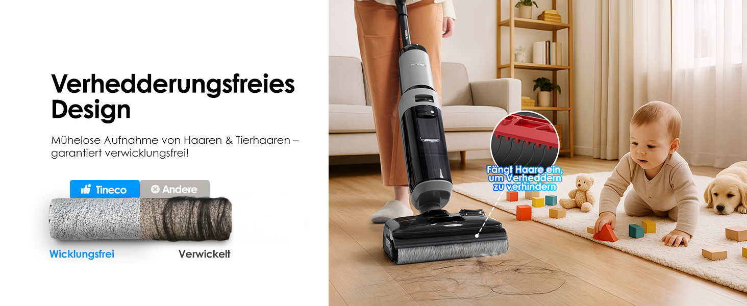 Tineco Floor ONE i5 Stretch: Акумуляторний пилосос 2-в-1 для вологого та сухого прибирання з функцією гарячого повітря