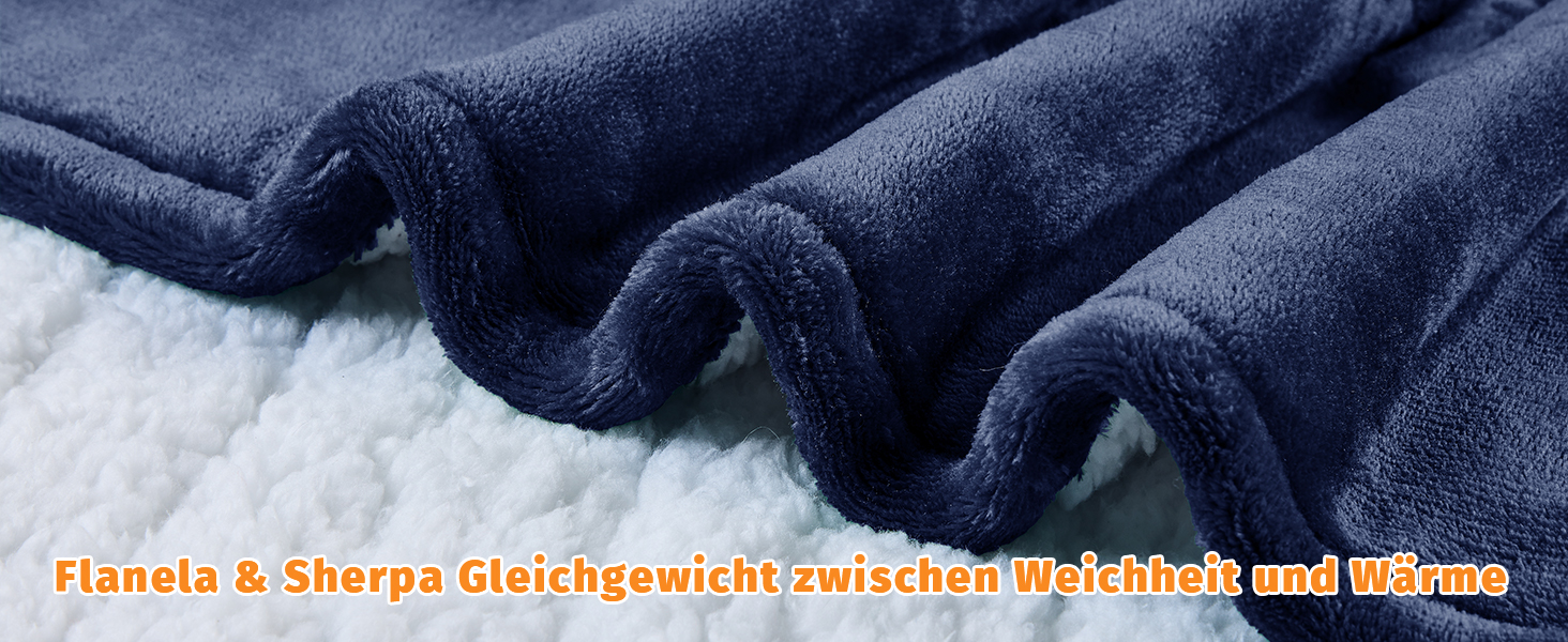 Електрична ковдра BOMOVA з автовимкненням, плюшева ковдра для дому, 10 режимів нагріву, таймер, 130x180 см (Блакитна)