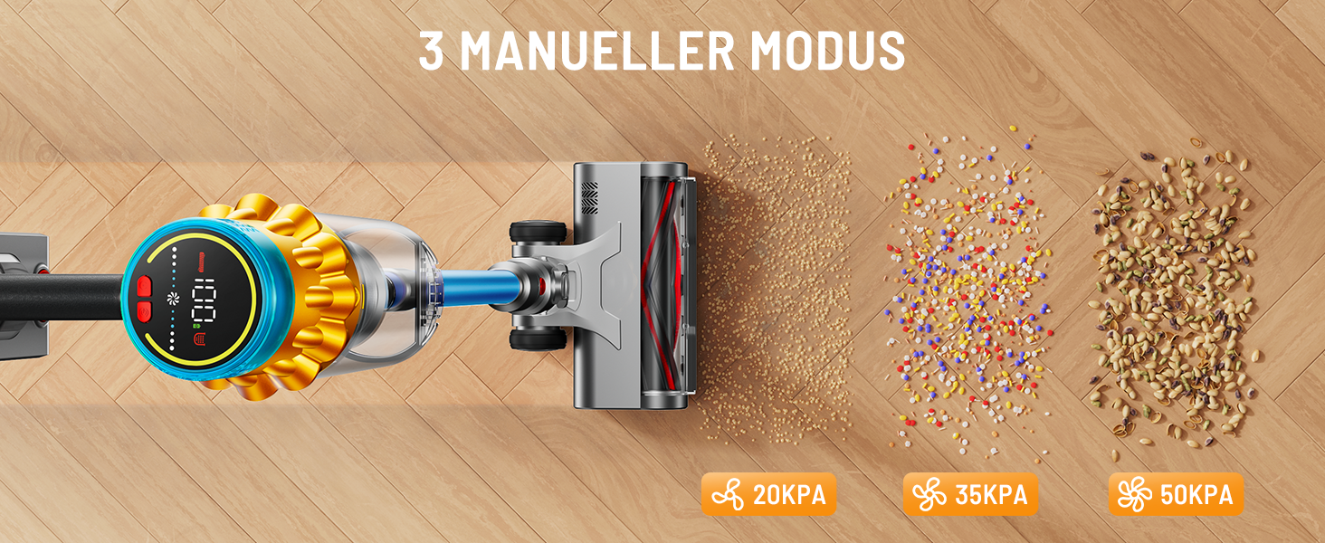 Акумуляторний пилосос бездротовий 600W, 70 хв, 1.8л, для підлоги, килимів, шерсті тварин, з самостійною підставкою, блакитний