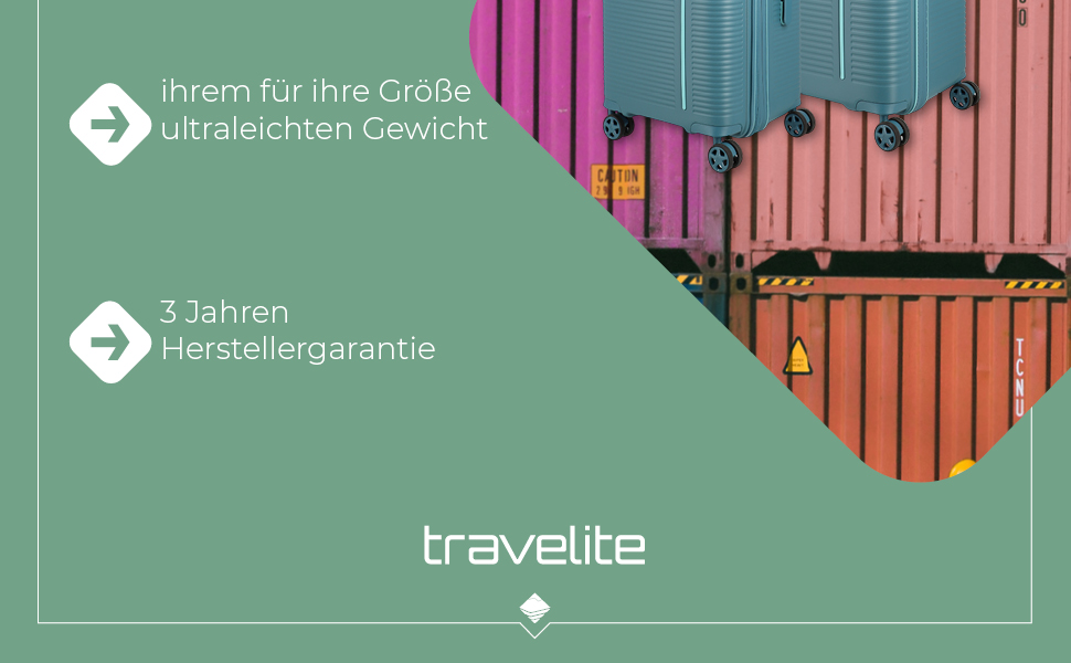 Набір валіз Travelite Roomer 2 шт. (L/M) з TSA замком, Aqua | Чотириколісні валізи з розширенням