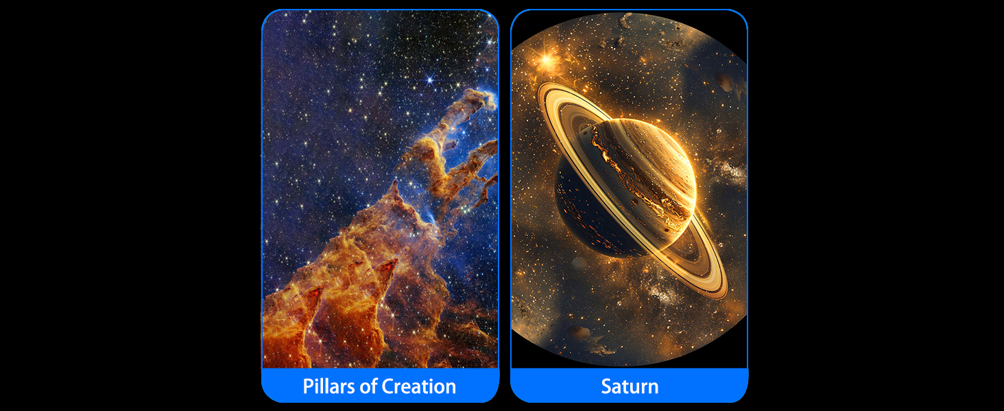 Проєктор зоряного неба VanSmaGo 8 покоління Sternenhimmel Galaxy: Планетарій, нічник HD, обертання 360°, таймер