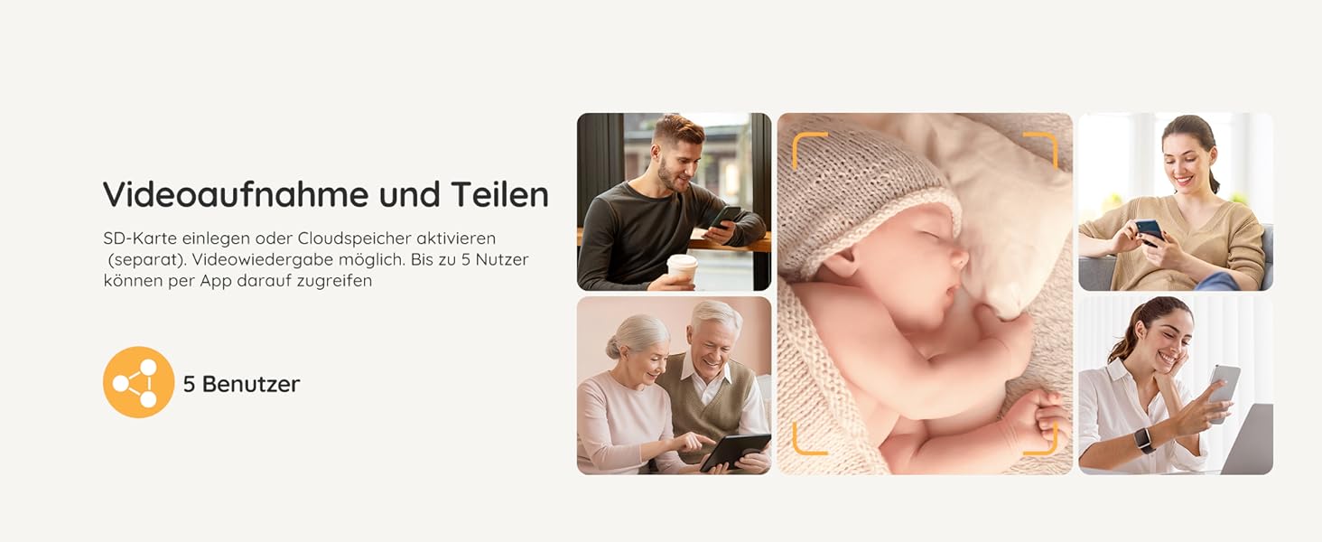 Відеоняня JolyWell з камерою та додатком, 5